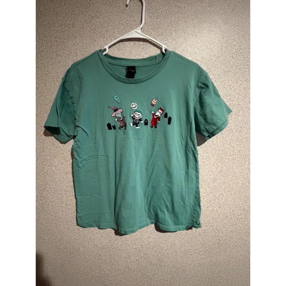 Disney Her Universe Nightmare Before Christmas Lock Shock Barrel Teal Tee MD